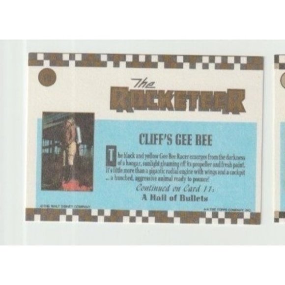 Lot Of 4 Rare Vintage The Walt Disney Co. Topps Inc The Rocketeers Trading Cards - Picture 8 of 10